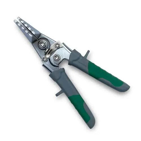 Sheet Metal Hand Seamer With 1/4 Inch Increment Marks, heavy-duty steel, comfortable grip for precise seaming of various gauge metals