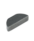 Woodruff Key Three Sixteenths By Three Quarters Inch C1035 Steel Plain Shaft Key SAE 9 Height 0.297 Inch 100 Pack