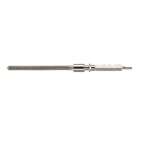 Durable Silver Alloy Watch Movement Stem 0.9mm or 1.2mm Replacement for 7750, precise fit for crown connection