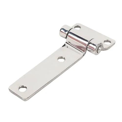 ACOGEDO T-shaped door hinge, 304 stainless steel, chrome finish, long leaf with mounting holes