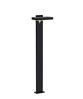 Solar Landscape Path Lights Outdoor Motion Sensor Garden LED Light Aluminum Waterproof in black with modern design