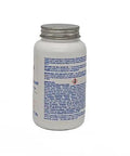 Side view of Permatex copper anti-seize lubricant bottle, 8 oz, white plastic container with metal cap.