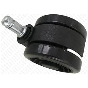 Heavy Duty Office Chair Caster Wheels Set Of 5 Universal Fit For Office And Gaming Chairs Smooth Silent Rolling On Hardwood Tile Carpet Floors With Precision Ball Bearings No Noise Glides Easy On Any Surface Durable Replacement close-up view