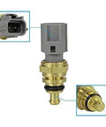 DOICOO coolant temperature sensor with gray 2-pin connector and brass sensor body