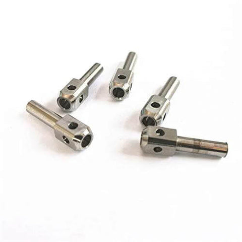 Five steel waterjet poppet pins for waterjet marble cutting machine