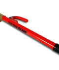 Heavy Duty Truck And SUV Steering Wheel Lock In Red With Self Locking One Pull Long Shaft For Large Rigs Laser Encrypted Keys