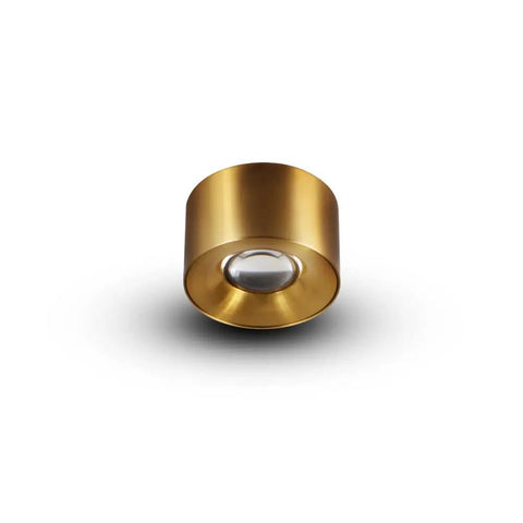 Node Series 3.25 Inch Integrated LED Surface Mounted Downlight ETL Certified Antique Brass Finish With 120VAC No Driver Needed