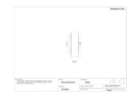 Technical drawing of Single Cone Tapered Roller Bearing Cone 6466 for connecting to compatible cups and outer rings sold separately.