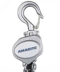 Compact Half Ton Chain Lever Hoist Come Along with 1100 lbs capacity, showing forged hook and aluminum body, front view.