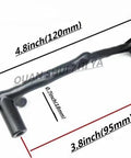 Black Zinc Alloy Twig Branch Cabinet Knob 96mm Center To Center 120mm Overall Length in Matte Black Finish