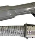 Replacement Vacuum Hose With Pistol Grip And Rocker Switch For Super J Style Hoses, Metal End Fitting, Grey