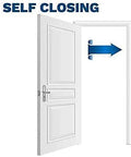 Stylever stainless steel self-closing door hinge, 4.5x4.5 in, heavy-duty, two-pack with hardware.