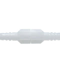 Oxygen tubing swivel connector, white plastic, small medical hose fitting