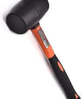16 Oz Rubber Mallet Hammer With Fiberglass Handle And Shock Absorption Soft Blow Hammer For Flooring Tent Stakes Woodworking