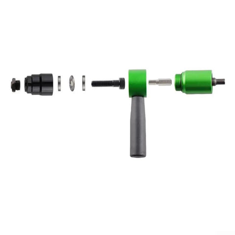 Transform Your Drill Into A Riveter With This Killer Adapter Kit Including Mandrels And Nuts For Effortless Fastening On Any Heavy Duty Project Right Now drill riveter kit, metal adapter, exploded view