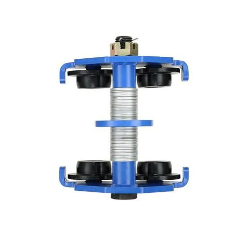 Manual Trolley For I Beam 2200 Lb Capacity, 1 Ton Load, Dual Wheel Heavy Duty Alloy Steel Construction, Adjustable Beam Width 2.5 To 7 Inches