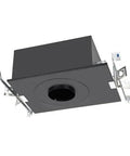 Top Tier Heavy Duty 15W Led Round Recessed Downlight featuring IC Rated and Airtight Housing, black housing with mounting clips.