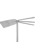 Shrub Rake Hoe Fork Combo Stainless Steel 12-Inch Garden Tool For Weeding And Landscaping, showing rake, hoe, and fork details