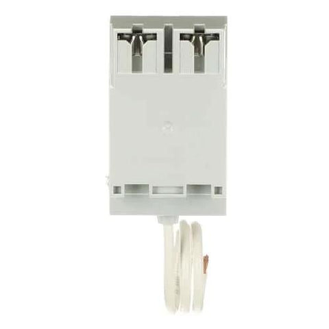 Whole House Type 1 Surge Protector 120/240 VAC 25kA Single Unit Pigtail Plug-On Device front view with pigtail cable