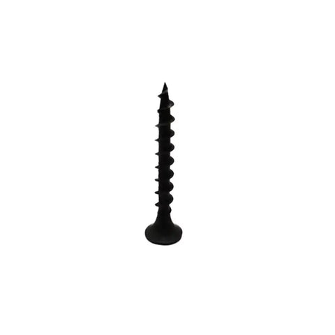 Tough As Nails Size 8 X 1-1/4 Inch Drywall And Wood Screws 200 Piece Pack Black Phosphate Coated Flat Truss Head Self Tapping Fastener