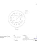 Technical drawing of Single Inner Cone Tapered Roller Bearing Built For Tough Radial And Axial Loads, Compatible With Outer Cups Sold Separately, HH506348.