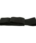 Real Time Golf Swing Trainer Arm Band for Connection and Stability Adjustable Swing Corrector, nylon elastic training aid shown folded.
