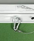 Heavy Duty 16 By 16 Inch Aluminum Access Panel With Ready Install Frame For Drywall Or Drop Ceiling No Fuss Push Latch Hatch For Hvac Ducts Plumbing And Electrical, showing latch mechanism and cable.