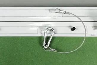 Heavy Duty 16 By 16 Inch Aluminum Access Panel With Ready Install Frame For Drywall Or Drop Ceiling No Fuss Push Latch Hatch For Hvac Ducts Plumbing And Electrical, showing latch mechanism and cable.
