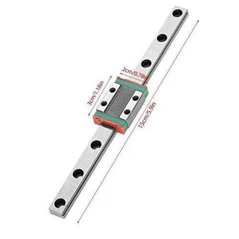 9mm LML9B Miniature Linear Rail With Bearing Steel Rail Block, 150mm length, for precision measurement set.