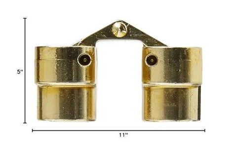 Hidden Mortise Mount Invisible Hinges, 1 In Leaf Height, Satin Brass Zinc Finish, Four Hole Pattern, Five By Three Quarters Screws, 1 Pair, For One Half To Three Quarters Inch Thick Wood Boxes, Jewelry Boxes, Humidors, Fully Mortised So They Vanish When viewed from side