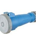 Heavy Duty IEC Pin And Sleeve Power Connector 60 Amp 250 Volt Three Phase Waterproof Industrial Grade with blue housing