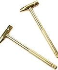 Compact 6-In-1 Precision Mini Multi-Tool with Brass and Steel Hammer and Screwdrivers for Electronics Watches Glasses and Jewelry Hella Useful DIY Kit Game Changer for Men Who Love Gadgets and Quick Fixes, showcasing two brass hammers.