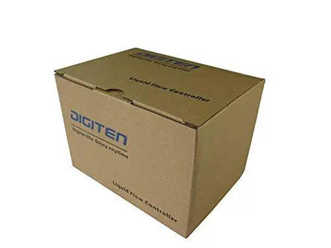 Box packaging of LCD Water Flow Meter With Quantitative Controller And G3 8 Inch Fuel Oil Gas Diesel Milk Flow Sensor Real Time Flow Rate Readout Switchable Liter And Gallon Units For Precise Liquid Measurement.