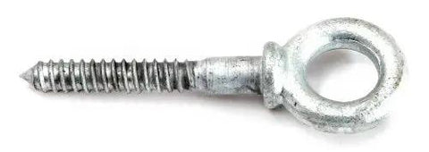 Shoulder Pattern Screw Eye Bolt, Hot Dipped Galvanized, 1/2 Inch By 3-1/4 Inch, shown side view for woodworking and farm projects