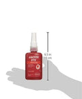 Red Threadlocker For High Temp Applications 50 Ml Bottle 272 Formula on hand for size reference