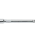 3/8 Inch Drive Chrome Extension, 6 Inch Long With Diamond Knurled Grip And Ball Detent, SuperKrome Finish For Maximum Durability