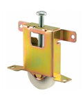 Mirror Door Roller Assembly For Sliding Wood Framed Doors With 1.5 Inch Ball Bearing Roller, Steel Housing And Nylon Wheel