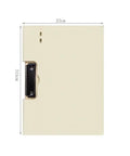 File Folder A4 All In One Multifunctional Clipboard And Storage Organizer For Office Paperwork Contracts And Documents Yellow Clip Keeper For Easy Filing Organizing And Travel, 23x31.5cm