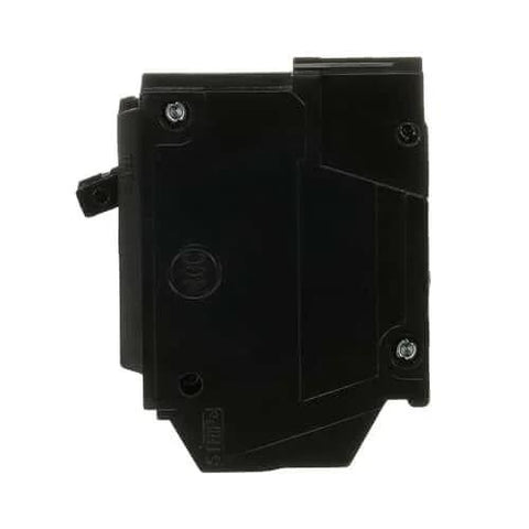 Side view of 1-Pack THQL1120 20A Single-Pole Circuit Breaker, 120/240 VAC, 10 kA Interrupting Rating, thermal-magnetic plug-in