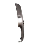Side view of satin nickel two-hole faceplate for 1-1/2 Inch Bath Waste And Overflow Kit With Pull Drain Stopper, Schedule 40 PVC, 4-Pack.