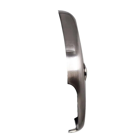 Dang Tight Fit Tip Toe Bathtub Drain Plug For SCH 40 Abs Lines With Two Hole Elbows And Sweet Satin Nickel Trim side view.