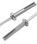 Zinc Alloy Hammer Drive Anchors Quarter Inch By One And A Half Inch Rust Proof Integrated Design For Easy Installation 50 Per Box