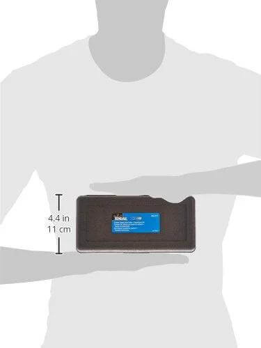 Front view of IDEAL 36-311 TKO 4-piece carbide hole cutter kit in brown carry case
