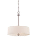 Harlowe Pendant Light In Satin Platinum Finish With Traditional Style That Vibes With Your Space, Medium Base Bulb Ready, UL CUL Listed