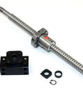 Eight Foot Travel Stroke 20mm Anti Backlash Ballscrew Set With Nut And Bearing Supports for CNC machines