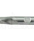 Shars 3/4 in x 3/4 in HSS 2-flute ball-nose end mill, side view