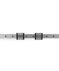 High Precision Miniature Linear Guide Rail 24mm wide with two sliders for smooth automated equipment motion and bearing steel construction.