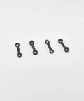 4Pcs RC Airplane Connect Buckle Set For RC Planes And Helicopters DIY Model Aircraft Propeller Fix Clips 20mm Length Fits 3mm And ThreePointFiveMm Holes Tough Durable Black Plastic