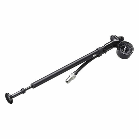 RockShox high-pressure fork/shock pump with gauge, black, 600 psi max