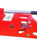 Badass Hydraulic Cable Cutter Chops Through 1-7/8 Inch Wire Rope with 22 Ton of Muscle for Contractors and Riggers A Clean Cut Without Easing Off Gas Using Self Contained Handles That Deliver Serious Punch for Any Heavy Duty Job Site, red hydraulic cutting tool.